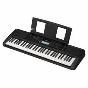 Teclado Arranjador Yamaha PSR-E383 Teclas Sensitivas e Fonte