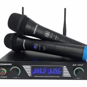 Microfone Sem Fio Soundvoice Mm220sf Duplo