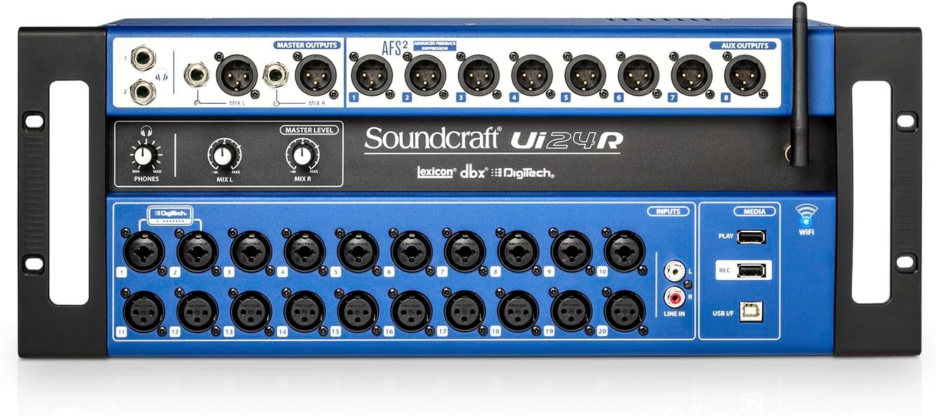 Mesa de Som Digital UI24R Preta Soundcraft